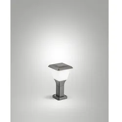 Fabas Luce Pollerleuchte LENA 30, E27, IK08, IP65, dunkelgrau FAB-6567-11-294