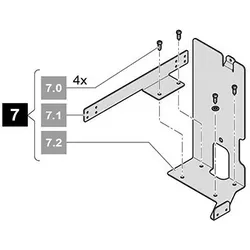7. Steuerträgerblech, Stahlblech inkl. Befestigungsschrauben, RUNner
