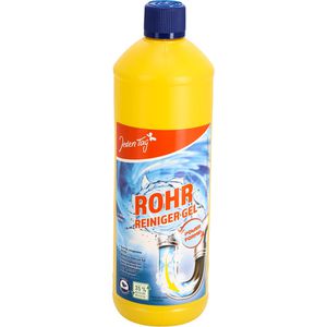 JedenTag Rohrreiniger Power Formel, Gel, für Küche und Bad, Wirkzeit 30 min, Flasche 1 Liter