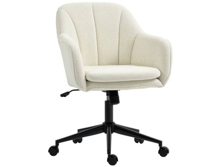 Design solide et sécurisé chaise de bureau couleur beige idéal pour bureau travail à domicile ergonomique