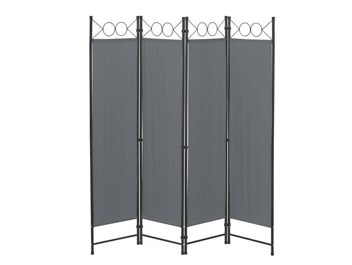 [en.casa] Sichtschutz Saragossa, Dunkelgrau, Metall, 160x2 cm, Sonnenschutz, Sichtschutz