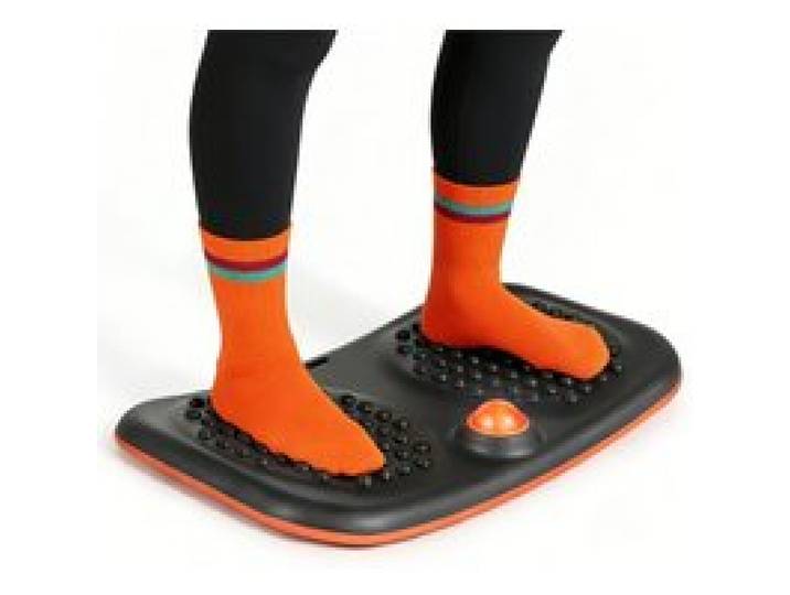 VEVOR Balance Board für Erwachsene (60 cm), Wackelbrett bis 200 kg Belastbar, Kompaktes Balance-Trainingsgerät mit Massagenoppen für Core-Workouts Stehpultübungen Heim-Fitnessstudio Büro, Schwarz