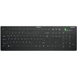 Cherry ACTIVE KEY MTA AK-C8112 Wireless DE-Layout schwarz (DE, Kabellos), Tastatur, Schwarz