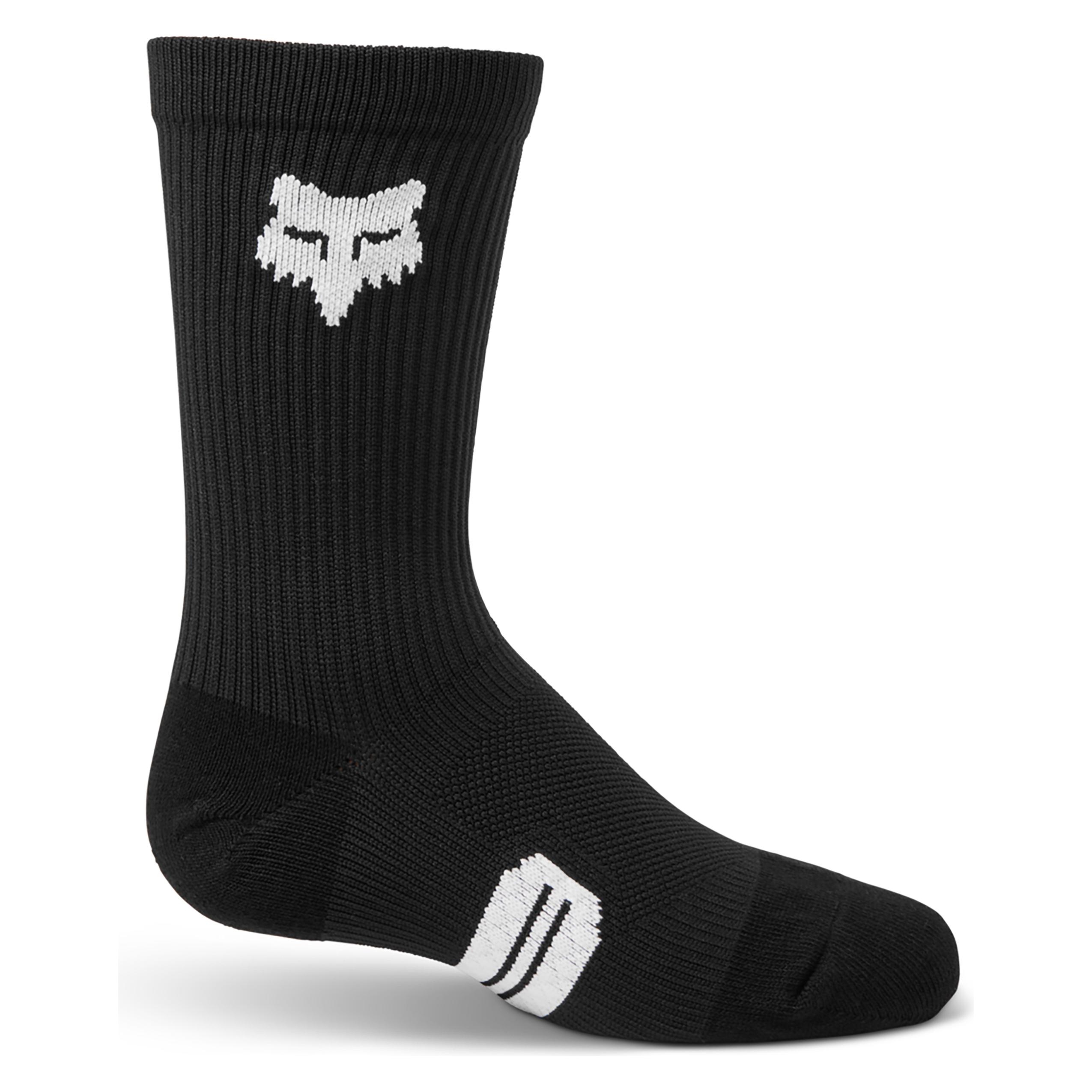 Fox Socks 23 Yth 6" Ranger Crew Blk Ys (28 - 34) (31084-001-YS)