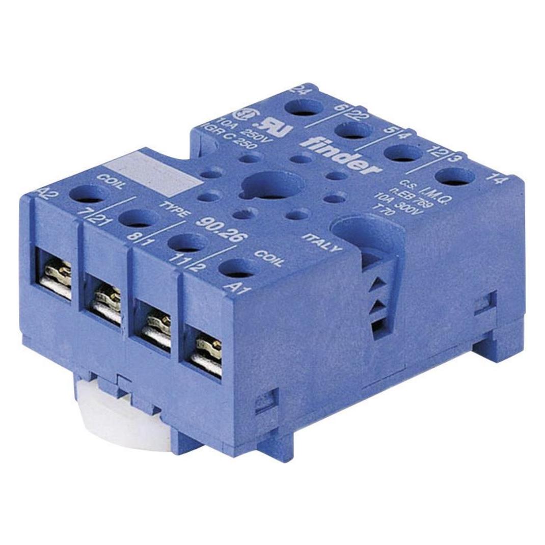 Finder Zubehör für Serie 88: Fassung Serie 90 90.26 (Relaissockel) (90.26)