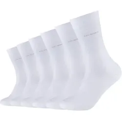 CAMANO Herren Socken ca-soft Socks 6p, Größe 43-46 in Weiß Weiß