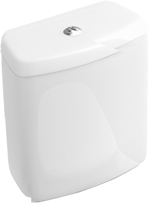 Villeroy und Boch Villeroy & Boch O.Novo Spülkasten 779611R1 weiss c-plus, Innengarnitur verchromt