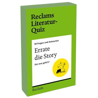 Errate die Story. Um was geht’s? 50 Fragen und Antworten für Büchermenschen, Nonbook von Andrea Hahn, Reclam, Philipp