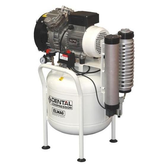 Elmag - Dentalkompressor 350/8/50W - stehend EXTREME 2D 50L 2,00CV inkl. Adsorptionstrockner, 155 l/ (50 l, 8 Bar) (21107)