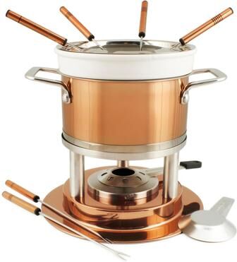 Swissmar 11-Piece Copper Fondue Set