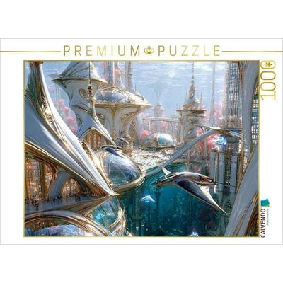 CALVENDO Puzzle Atlantis Futura - Die obere Marina | 1000 Teile Lege-Größe 64x48cm Foto-Puzzle für glückliche Stunden
