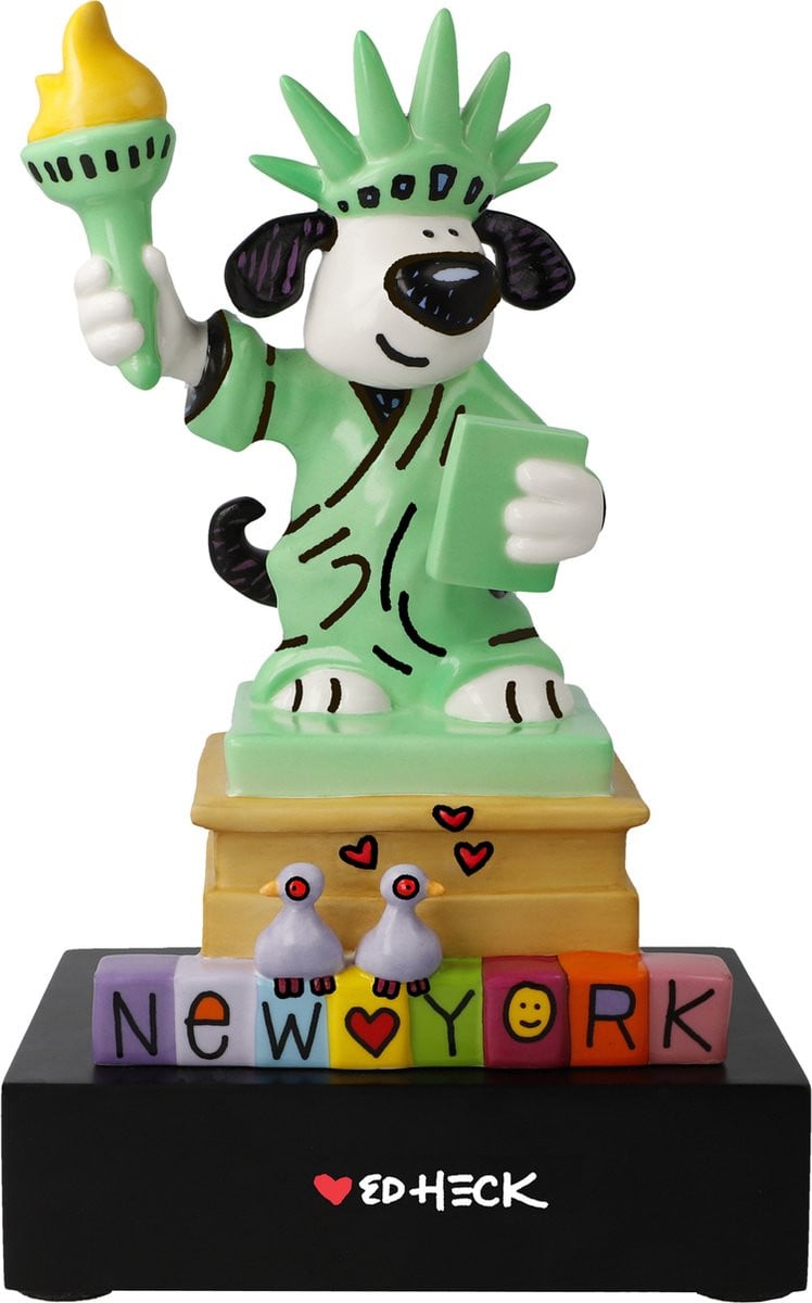 Goebel Ed Heck Liberty Dog Decoratief porseleinen beeld voor op tafel, 26 cm