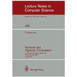 Symbolic and Algebraic Computation, Fachbücher von Gianni Patrizia