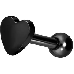 Titan Ohrpiercing mit Innengewinde HERZ