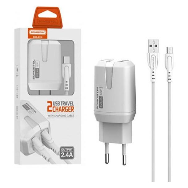 Somostel Ladegerät SMS-A139 2x USB-A 2,4 A (28235) (12 W, 2 Ports) (28235)