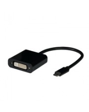 EFB Elektronik USB Typ C DVI Adapter 1080P schwarz Schwarz (EBUSBC-DVI)