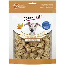 Dokas Hühnerbrust-Würfel Süsskartoffel Leinsamen 1x150 g