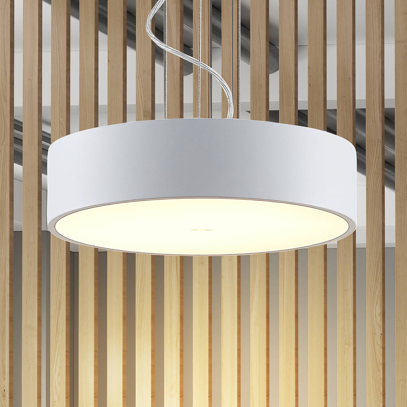 Pendant Light Noabelle Arcchio, dimmable, White / opal, Kitchen, metal, Modern, Ceiling Light