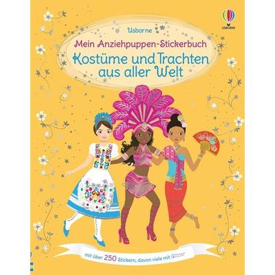 Mein Anziehpuppen-Stickerbuch: Kostüme und Trachten aus aller Welt, Taschenbuch von Emily Bone, Usborne, 978-1-78941-565-0