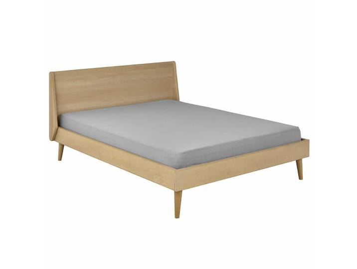 Pack lit avec matelas bois massif 140x190 cm