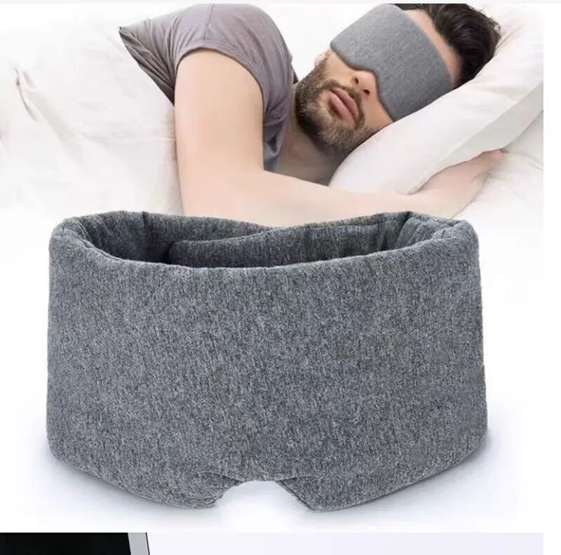 INF Masque de sommeil occultant gris foncé - Protection oculaire réglable et confortable