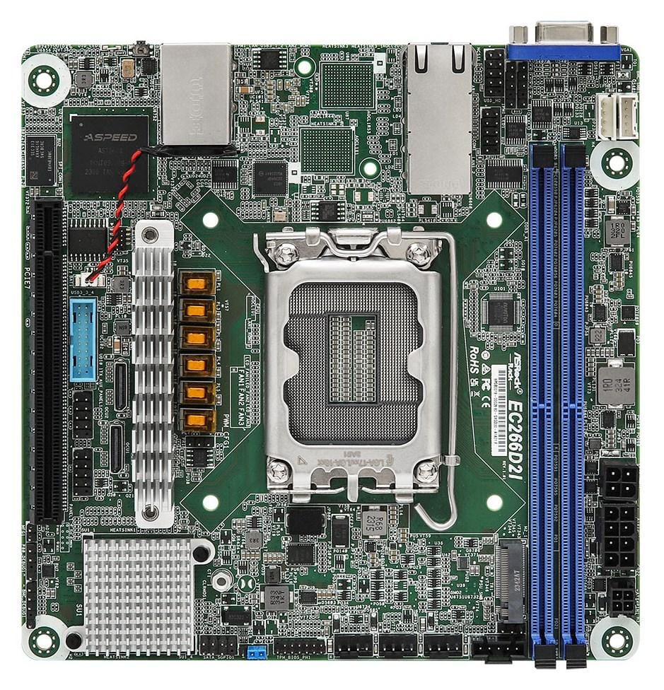ASRock EC266D2I mini-ITX moederbord, socket 1700, DDR5