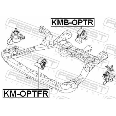 FEBEST Lagerung, Motor KMB-OPTR hinten für HYUNDAI