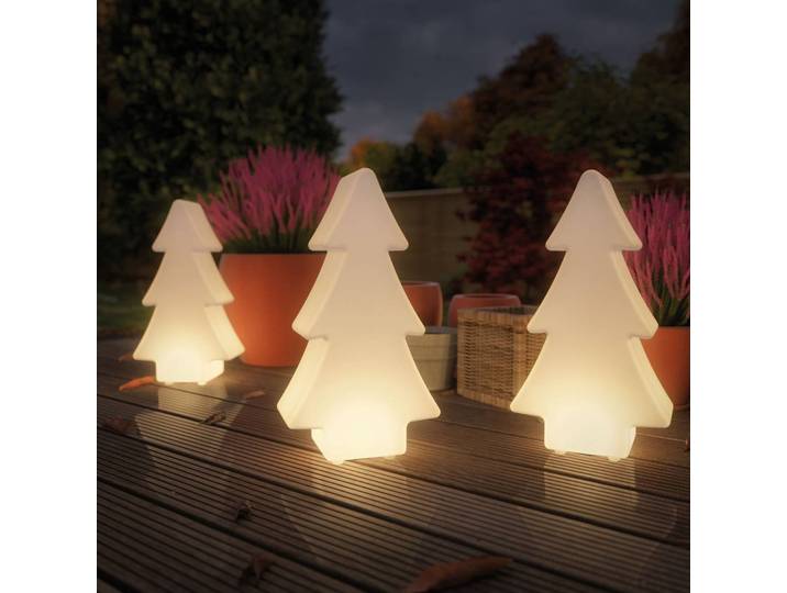 Paulmann Plug & Shine LED-Dekoleuchte Tree Tree, dimmbar, weiß / opal, Kunststoff, Modern