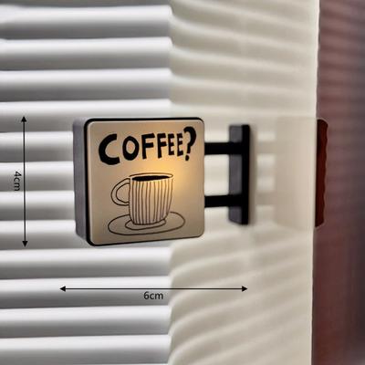 Multisell Products Hub Cat And Dog Pattern Refrigerator Magnet Light, Cute Coffee Theme Decorative Light, Home Decoration e