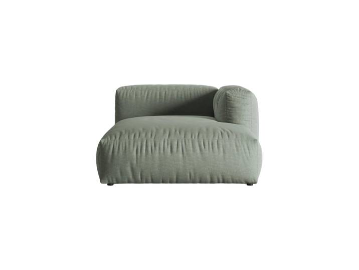 Modulares Design Chaiselongue „Martina“ Strukturstoff Moosgrün Micadoni
