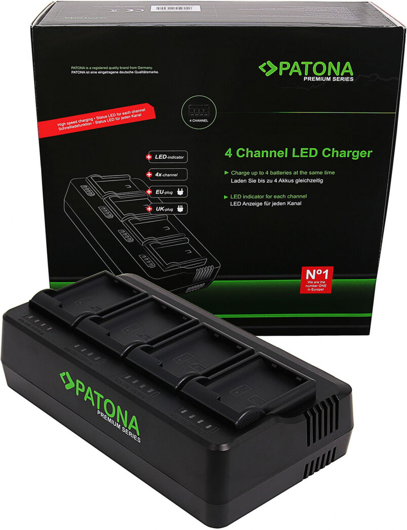 PATONA Premium 4-fash Ladegerät pour Nikon EN-EL15