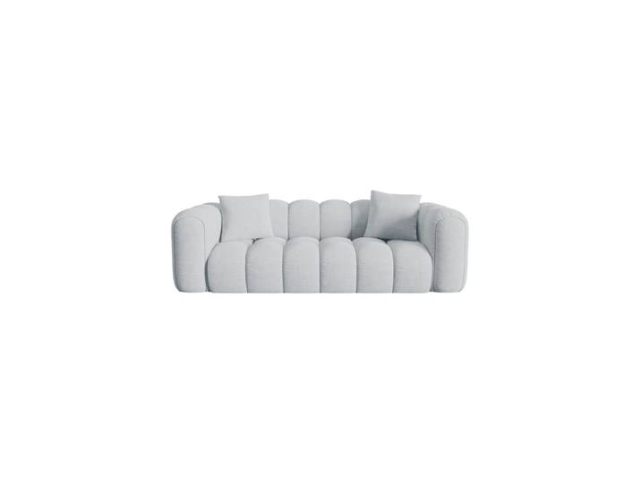 4-Sitzer Design Sofa „Elise“ Strukturstoff Hellgrau CXL by Christian Lacroix