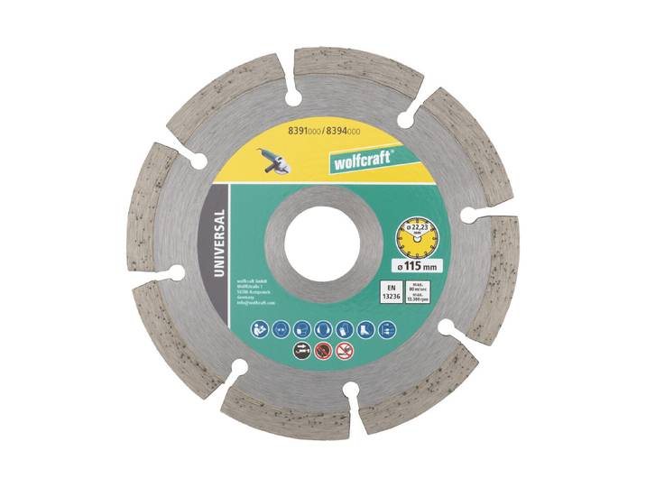 Wolfcraft Diamant-Trennscheiben-Set 115 mm 3 Stück