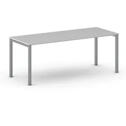 Büroschreibtisch METAL 200x80 cm, grau