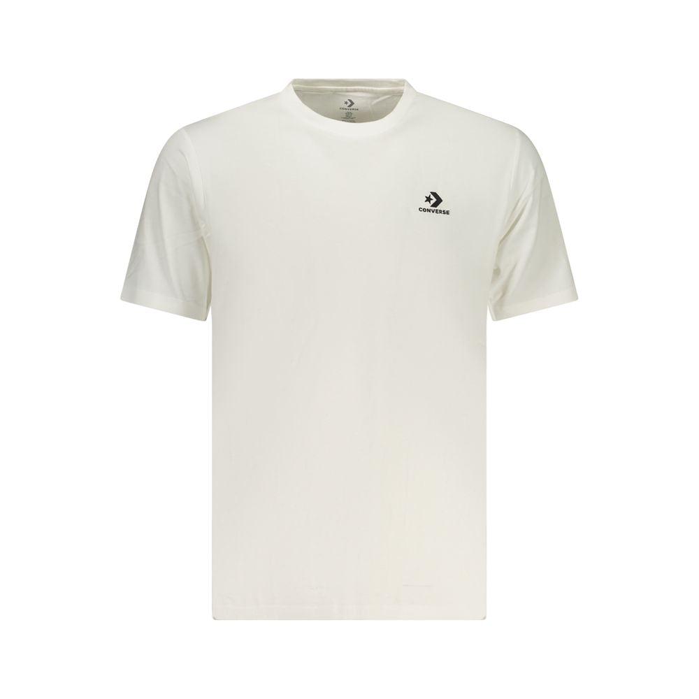 Converse Bianco Katoenen T-Shirt voor Heren