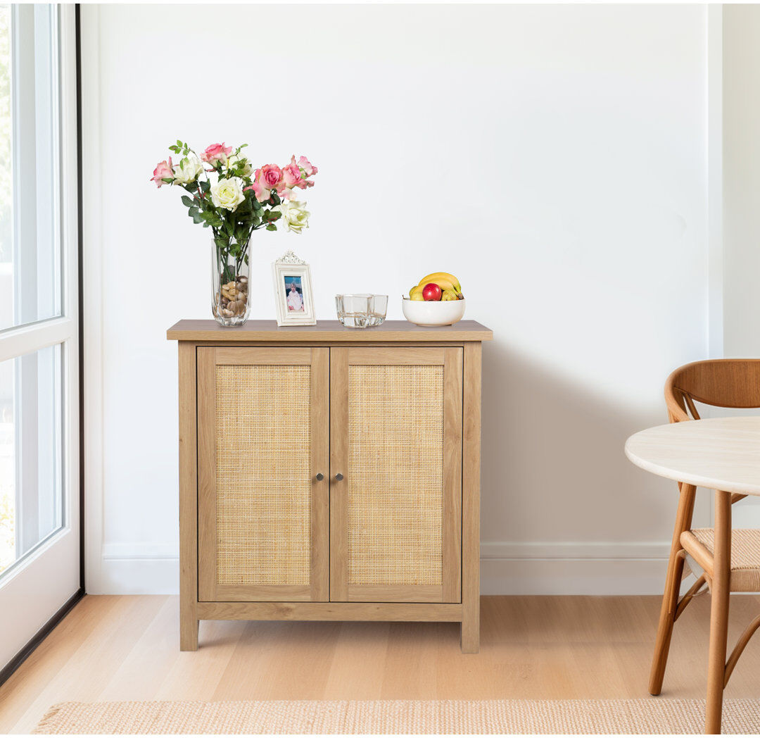 Alpen Home Ludden 80 cm W Sideboard Oak 83cm H X 80cm W X 40cm D