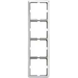 ELSO, Zubehör Schalterprogramm, Schneider Electric GmbH Abdeckrahmen 4-fach Edelstahleffekt 2044111
