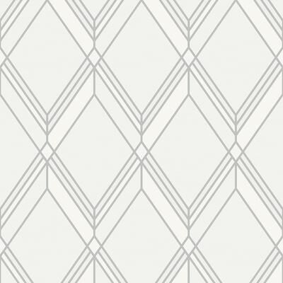 Seabrook Designs Brooklyn Diamond Nonwoven Unpasted Wallpaper