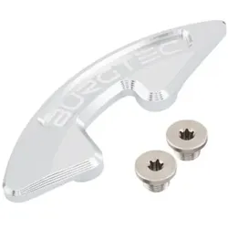 BURGTEC Kettenblattschutz Chainring Bash Guard | einzeln | Rhodium Sil