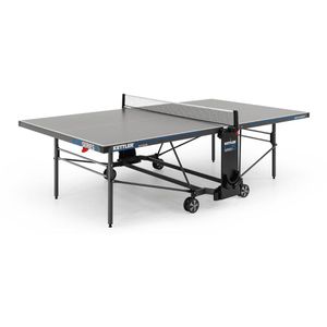 KETTLER Tischtennisplatte K5, 5 mm Platte, mit Netz, Outdoor, 274 x 152,5 x 76 cm, schwarz, rollbar & klappbar