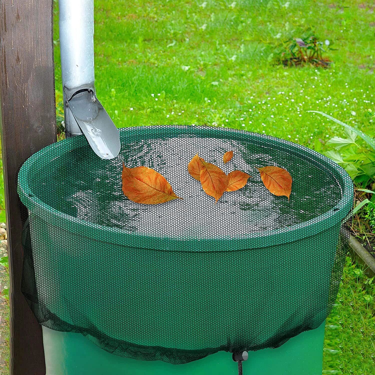 INF Couvercle en maille pour baril de pluie pour seau de collecte d'eau