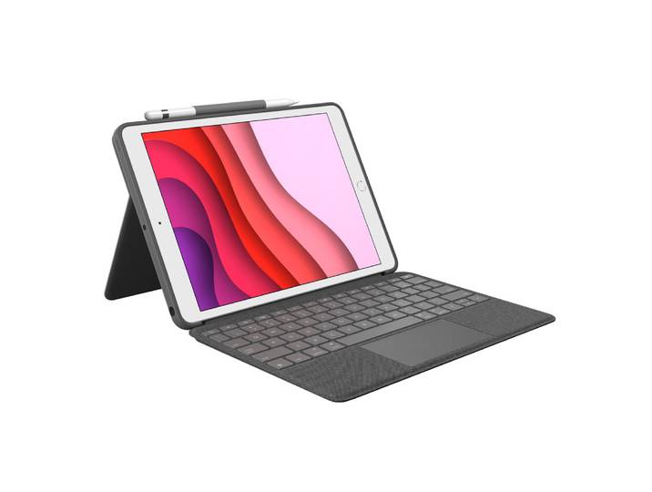 Logitech Combo Touch, AZERTY, Français, Pavé tactile, Mini, 1,8 cm, 1 mm 920-009625