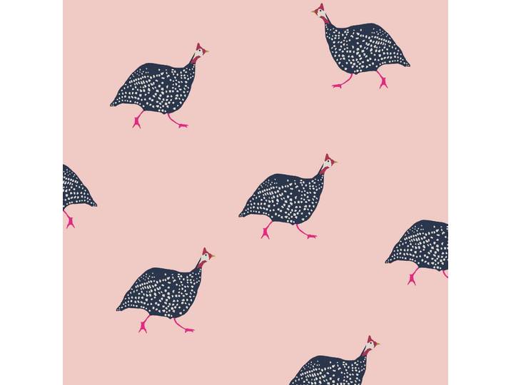 Joules Vliestapete Perlhuhn Spaziergang 1000x52cm, Pink, Papier, Kunststoff, Tiere, Rechteckig, 52x1000 cm, Tapeten & Wandverkleidungen, Vliestapeten