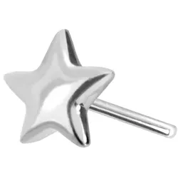 14 Karat Gold Aufsatz mit Titan Push Pin STERN
