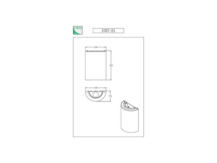 Fabas Luce Wandleuchte Maribel, dimmbar, weiß / opal, für Flurbereich, Glas