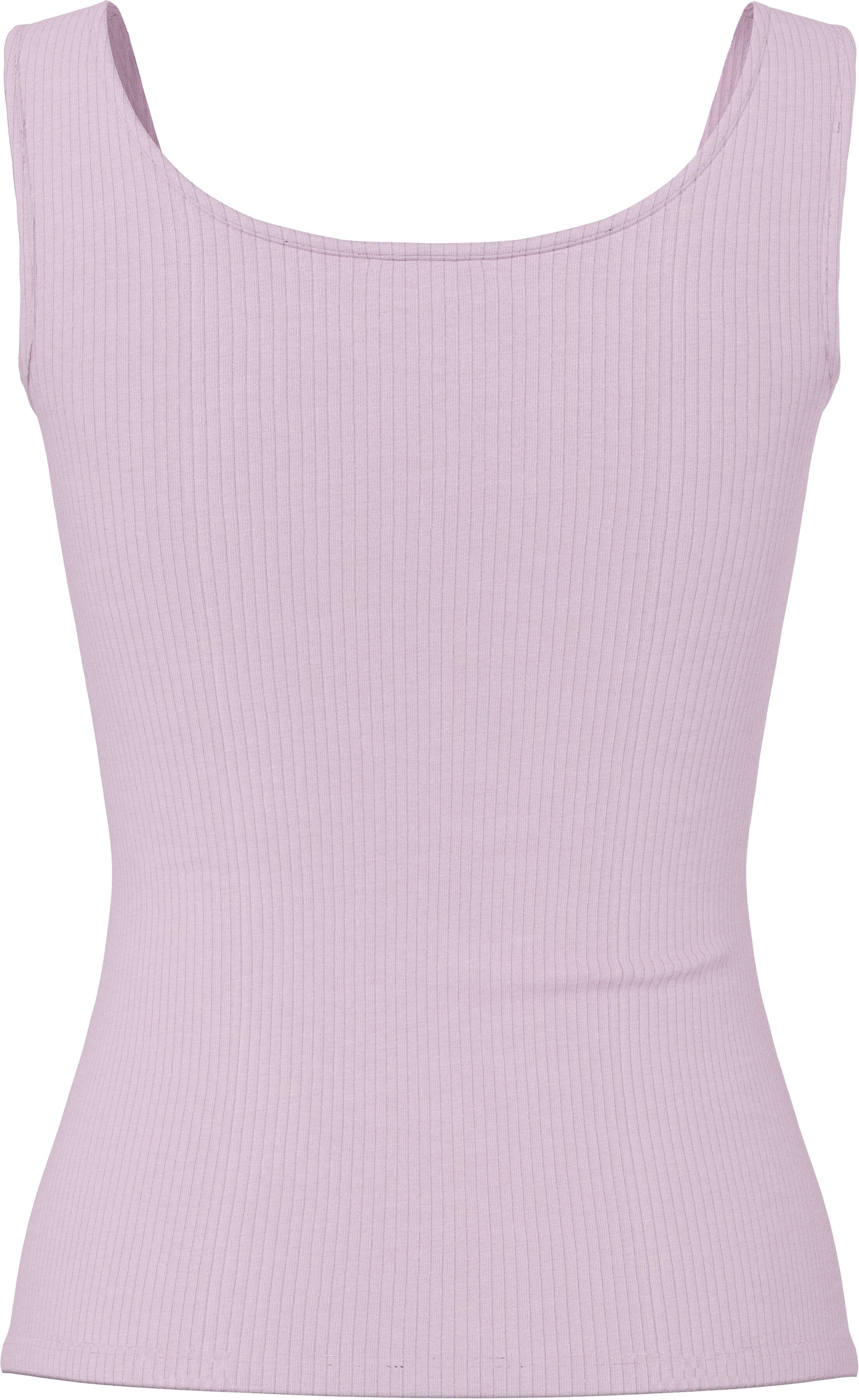 Tanktop PIECES "PCKITTE TANK TOP NOOS BC", Damen, Gr. M, rosa (winsome orchid), Single Jersey, Obermaterial: 95% Baumwolle, 5% Elasthan, unifarben, figurbetont normal, Rundhals, Tops Tanktop winsome orchid M