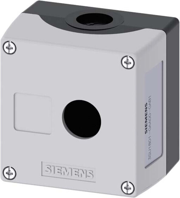 Siemens Boîtier industriel numérique pour appareils de commande 22 mm, rond 3SU1801-0AA00-0AB1 (3SU18010AA000AB1)