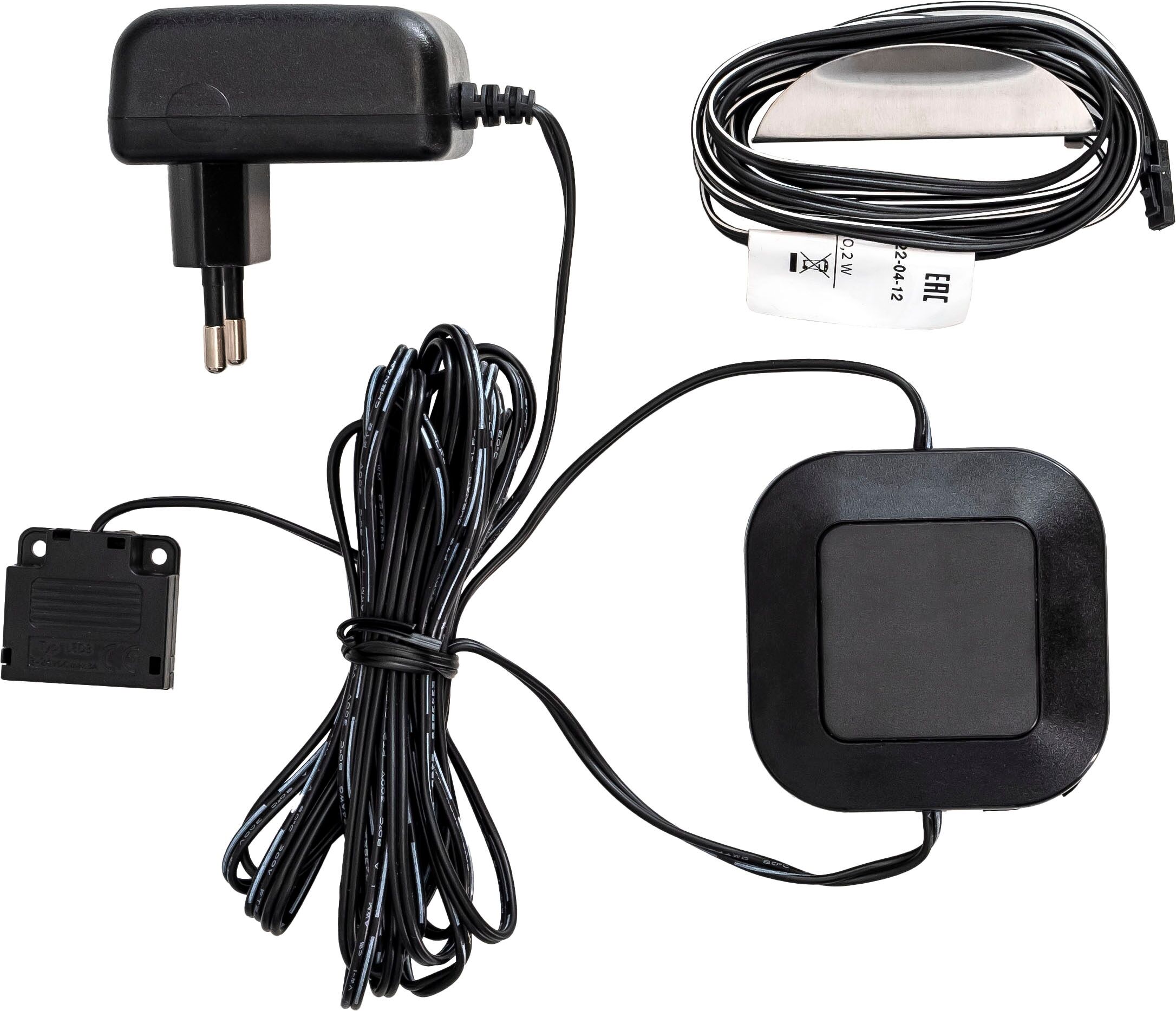 LED-Leuchtmittel MCA LIVING "Beleuchtung LED Glaskante 1er Set", weiß (warmweiß), L:6cm, Leuchtmittel, inklusive Trafo und Zuleitung
