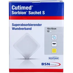 BSN, Verbandsmaterial, CUTIMED SORBION SACHET S 10x10cm, 12 St PFL