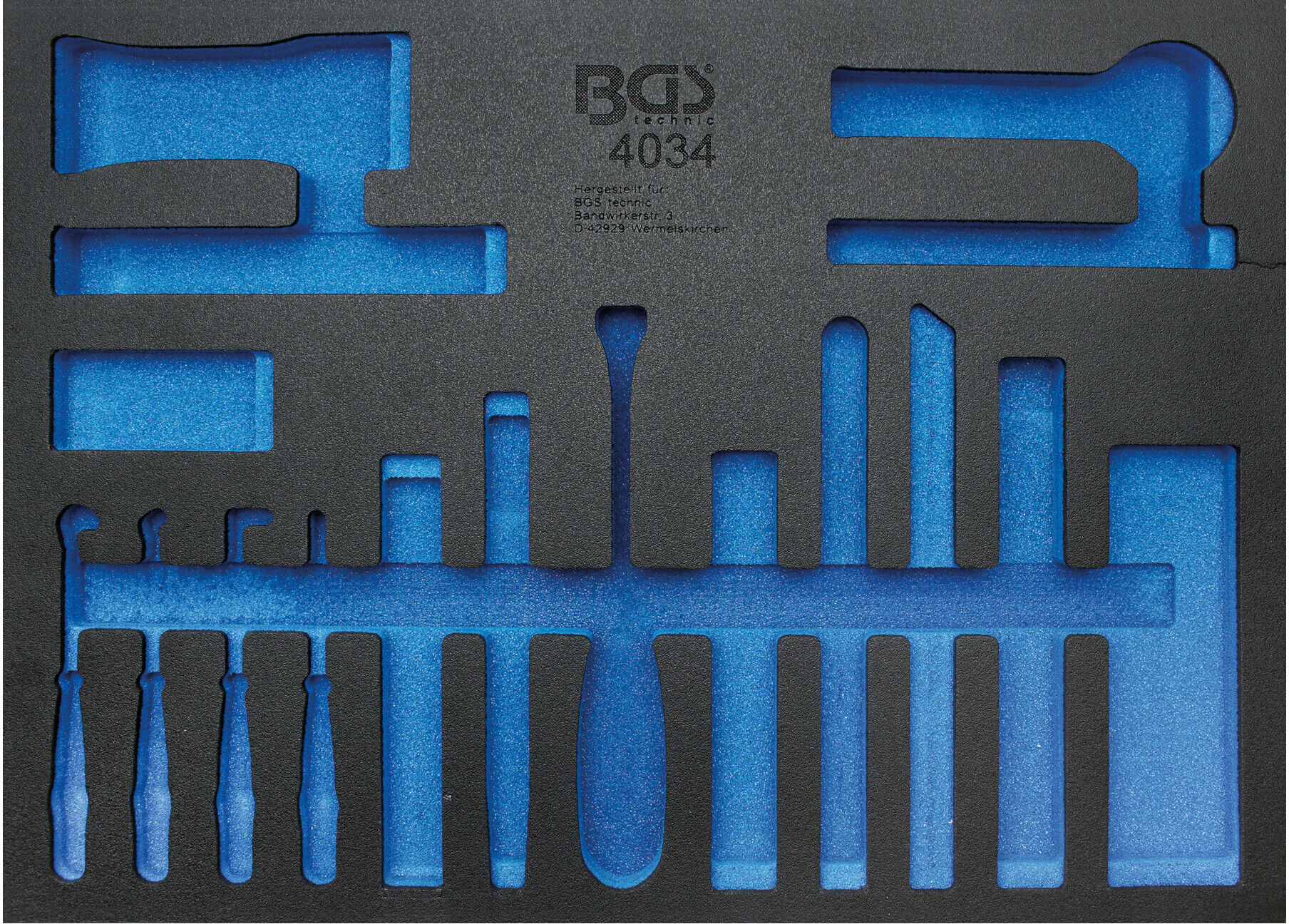 BGS Werkstattwageneinlage 3/3 4034-1, leer, für Art. 4034 ; BGS technic)